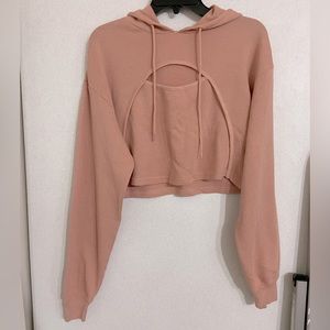 Neutral Flirtitude Active Sweatshirt Trendy SZ XS